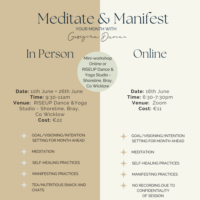 Virtual Meditate and Manifest your month